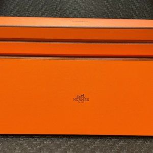 Authentic Hermès Paris Orange Tie Gift Box - Storage and Organization